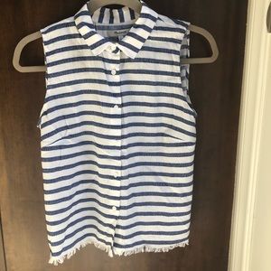 Madewell Sleeveless button top